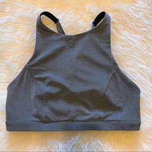 Lululemon Athletica Sports Bra Y Racerback Strap High Neck Sz 8